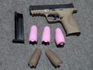 T WE M&P GBB Pistol ( Tan )